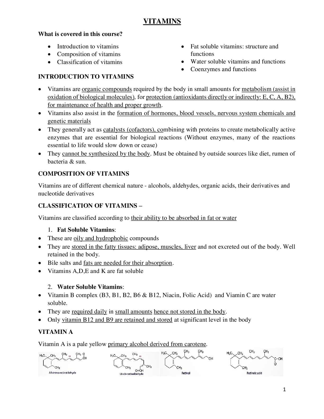 Preview image of VITAMINS document
